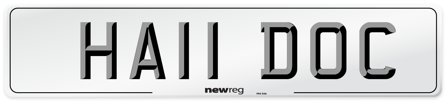 HA11 DOC Number Plate from New Reg